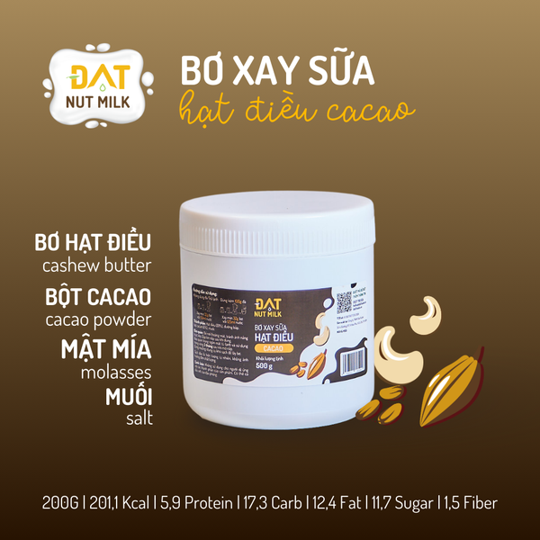  Bơ xay sữa hạt điều cacao 
