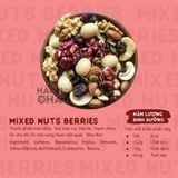 Mixed Nuts Berries HAPPI OHA - Hỗn Hợp 8 Loại Hạt Và Quả Mọng (BIG SIZE)