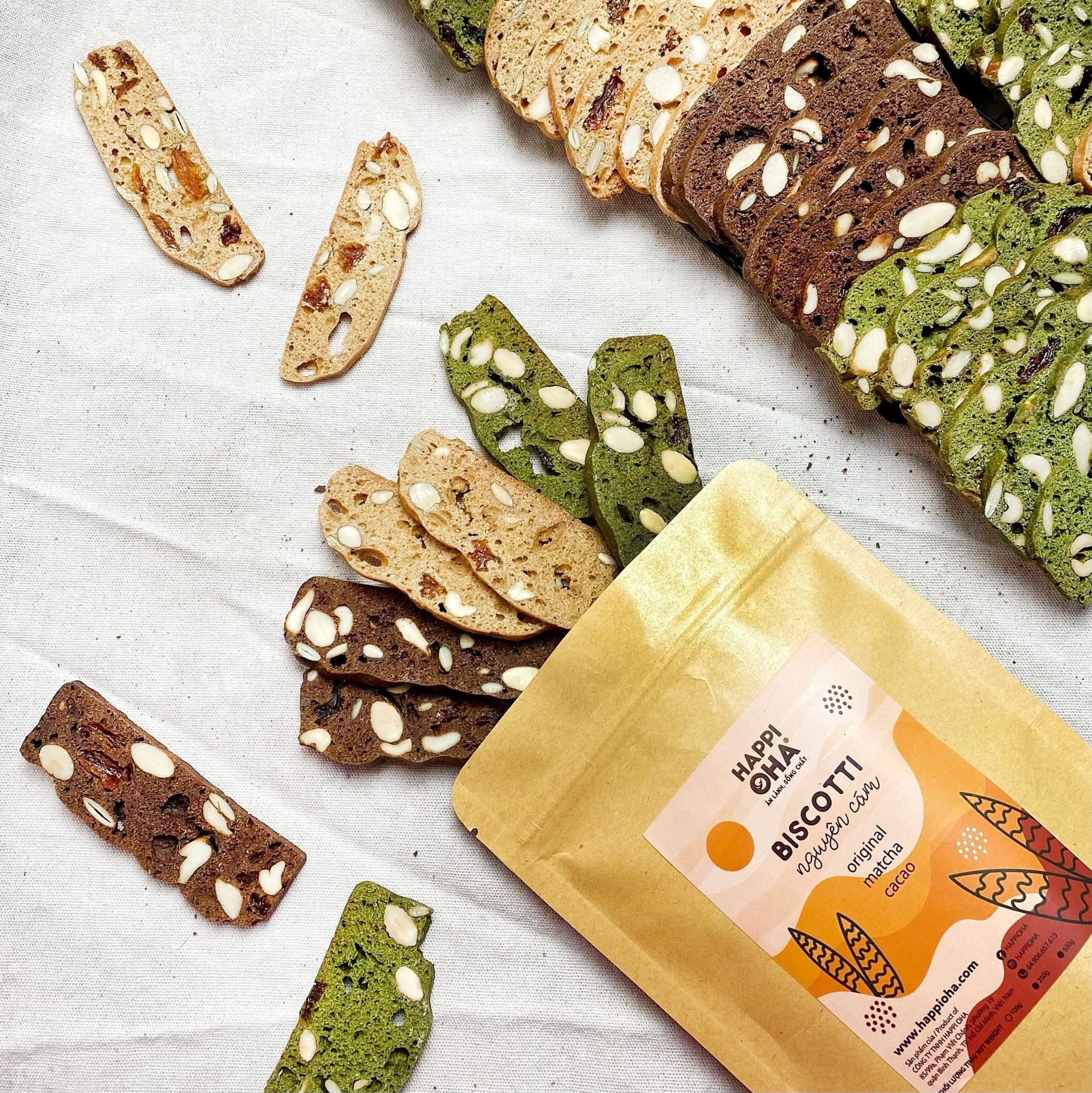 Bánh Biscotti nguyên cám HAPPI OHA