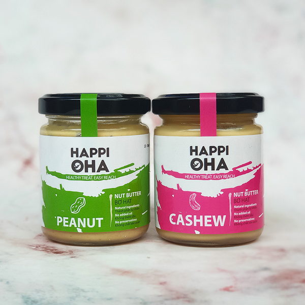 Combo bơ hạt nguyên chất HAPPI OHA