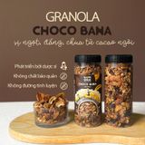 Ngũ Cốc Ăn Sáng/Ăn Kiêng Không Đường Tinh Luyện Vị Cacao Chuối - Granola Choco Bana HAPPI OHA