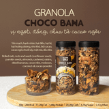 Ngũ Cốc Ăn Sáng/Ăn Kiêng Không Đường Tinh Luyện Vị Cacao Chuối - Granola Choco Bana HAPPI OHA
