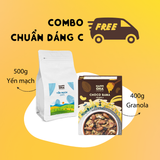 [Combo Chuẩn Dáng] Granola Ăn Kiêng Siêu Hạt - Yến Mạch Ăn Kiêng -  HAPPI OHA