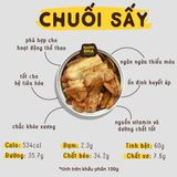 Chuối Sấy Không Đường Tinh Luyện HAPPI OHA Healthy Food Eatclean