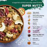 Ngũ Cốc Ăn Sáng/Ăn Kiêng Không Đường Tinh Luyện Siêu Đạm - Granola Super Nutty (BIG SIZE)