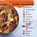 Ngũ Cốc Granola Dozen Goodness - 12 loại hạt trái - Hộp 400g HAPPI OHA