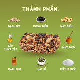 Thanh gạo lứt rong biển nhiều hạt dinh dưỡng HAPPI OHA