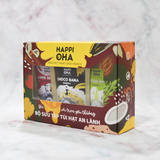 Hộp quà granola 8 vị HAPPI OHA - bộ sưu tập túi hạt an lành (40g/vị)