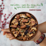 Ngũ Cốc Ăn Sáng/Ăn Kiêng Không Đường Tinh Luyện Vị Cacao Chuối - Granola Choco Bana HAPPI OHA