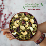 Ngũ Cốc Ăn Sáng/Ăn Kiêng Không Đường Tinh Luyện Vị Matcha - Granola Matcha Maca (BIG SIZE)