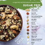 Ngũ Cốc Ăn Sáng/Ăn Kiêng Không Đường Vị 8 Loại Hạt Trái - Granola Sugar Free HAPPI OHA 240G