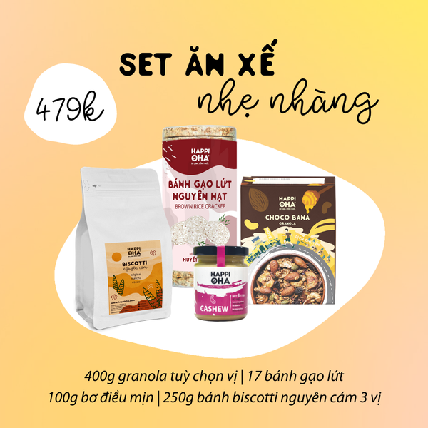 Set ăn xế nhẹ nhàng dinh dưỡng HAPPI OHA