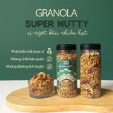 Ngũ Cốc Ăn Sáng/Ăn Kiêng Không Đường Tinh Luyện Siêu Đạm - Granola Super Nutty HAPPI OHA