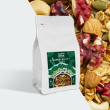 Ngũ Cốc Ăn Sáng/Ăn Kiêng Không Đường Tinh Luyện Siêu Đạm - Granola Super Nutty HAPPI OHA