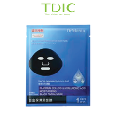 DR.MORITA PLATINUM COLLOID & HYALURONIC ACID MOISTURIZING BLACK FACIAL MASK