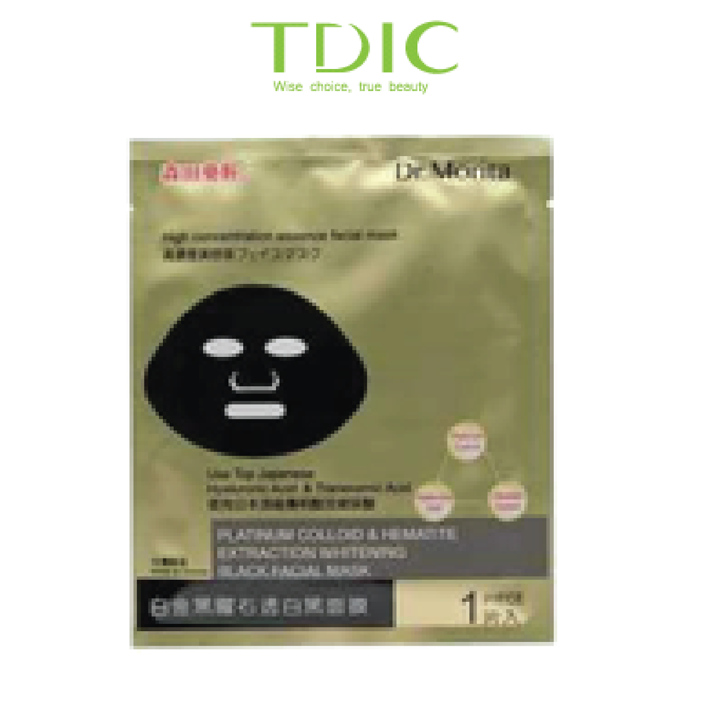 DR.MORITA PLATINUM COLLOID & HEMATITE EXTRATION WHITENING BLACK FACIAL MASK