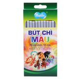 Bút Chì Màu Hutis 4100-12CP (Hộp Giấy 12 Cây)