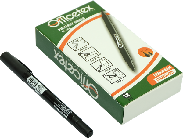Bút lông dầu mực đen/OT-PM002BL (12 cây/hộp)