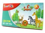 Sáp màu Safari 18 màu khay giấy SK15-005