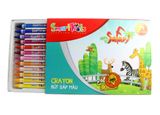 Bút chì sáp Safari 24 màu khay nhựa SK15-001