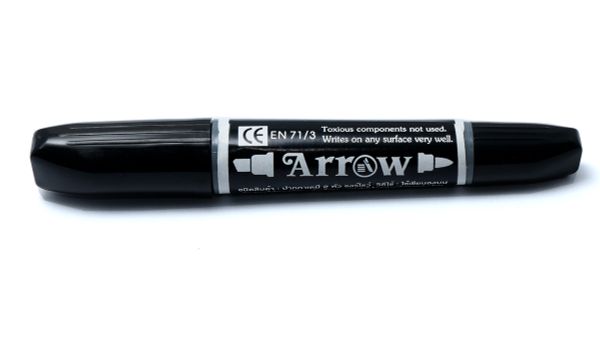 Bút lông dầu Arrow 2 đầu đen