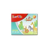 Sáp màu Safari 12 màu khay giấy SK15-006