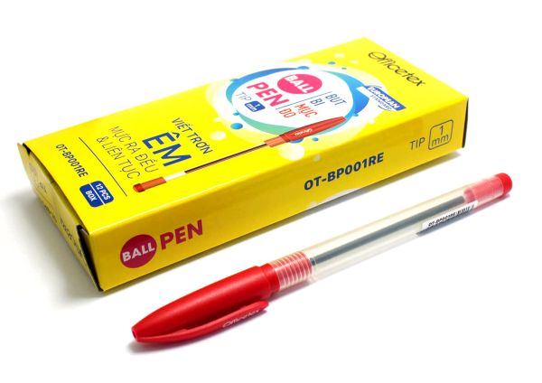 Bút bi mực đỏ OT-BP001RE
