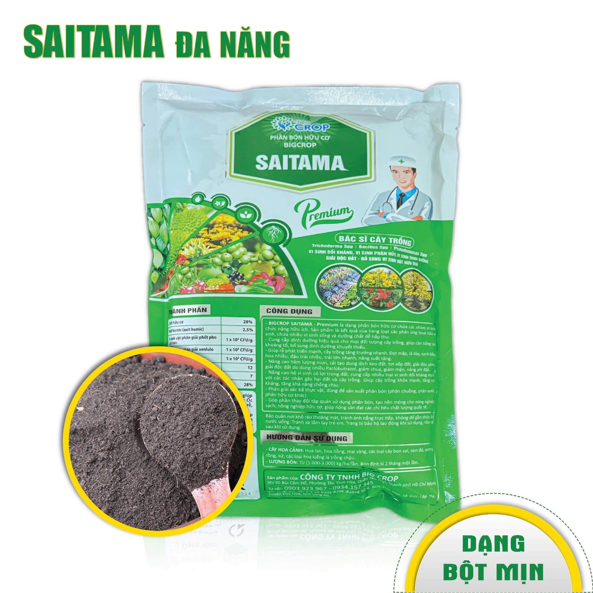 Phân Bón Đa Năng Saitama (Dạng Bột)