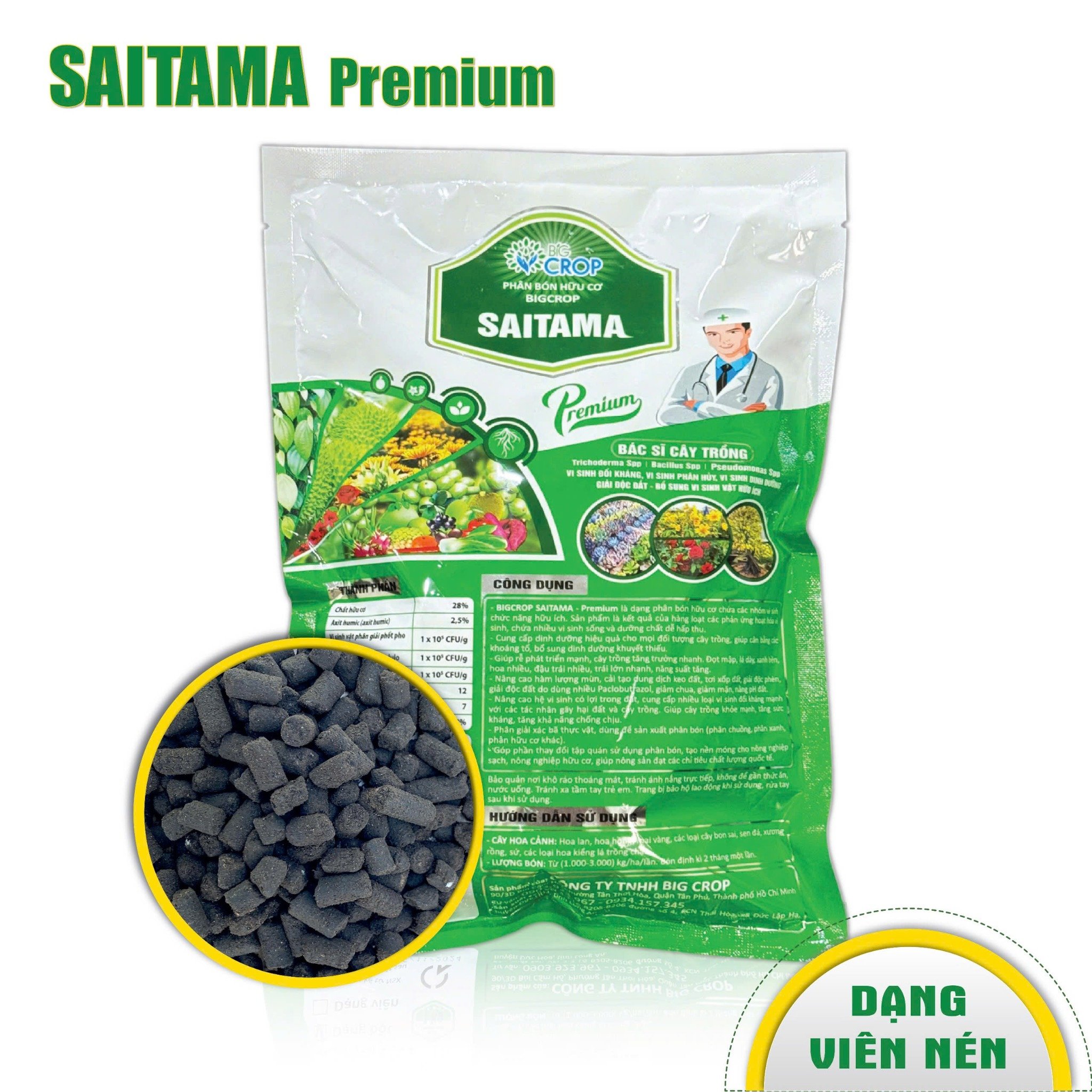 Phân Tan Chậm Saitama (Dạng Viên)