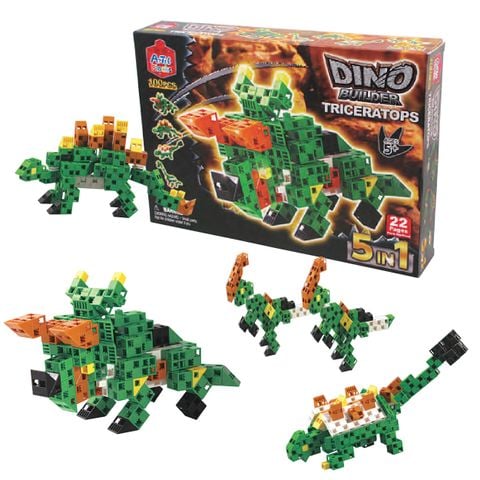  Bộ đồ chơi lắp ghép khủng long 3 sừng  - 76785 