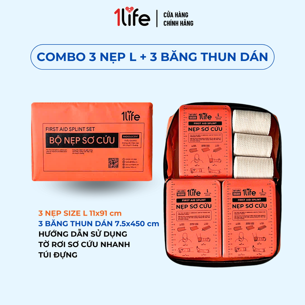  COMBO 3 NẸP SƠ CỨU + 3 BĂNG THUN DÁN 