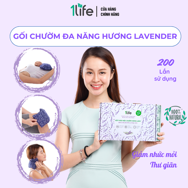  GỐI CHƯỜM THẢO MỘC (LAVENDER - HOA OẢI HƯƠNG) 