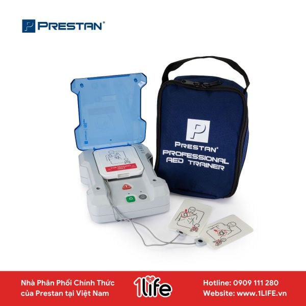  MÁY SỐC TIM DÙNG ĐÀO TẠO THỰC HÀNH AED PRESTAN 