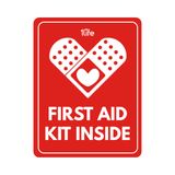  STICKER DÁN XE Ô TÔ - FIRST AID KIT INSIDE 