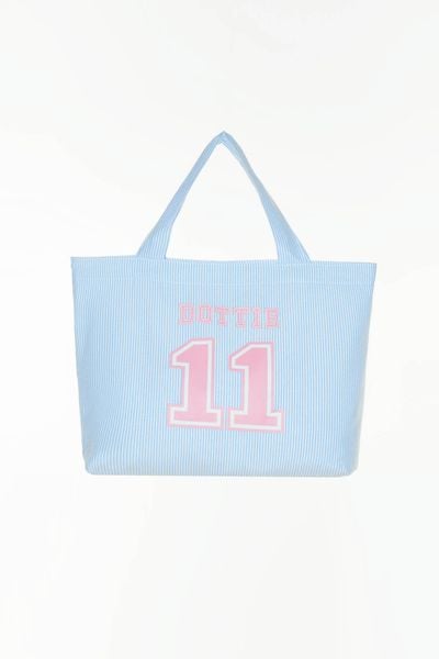  Túi sọc in - Xanh - B0014 