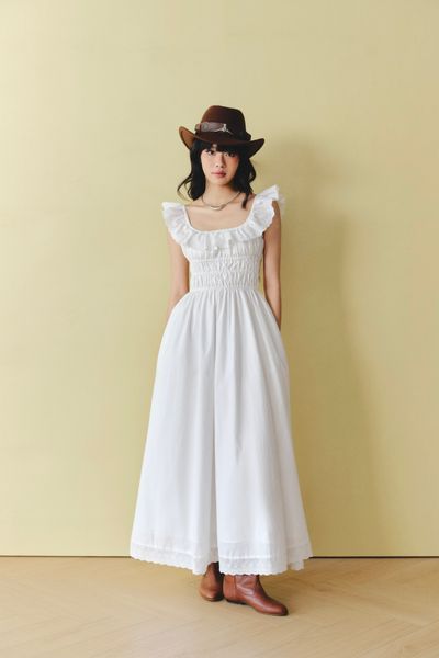  Đầm cánh tiên hở lưng - Trắng - D0710 