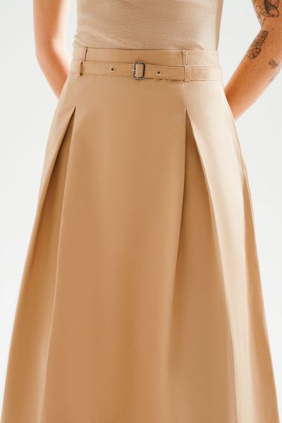  Váy Midi xếp ly - Beige - S0249 