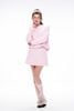 Chân váy tweed chữ A - Hồng nhạt - S0255