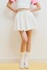 Chân váy mini xòe - Trắng - S0240