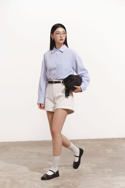  Quần short dáng A - Trắng - Q0385 