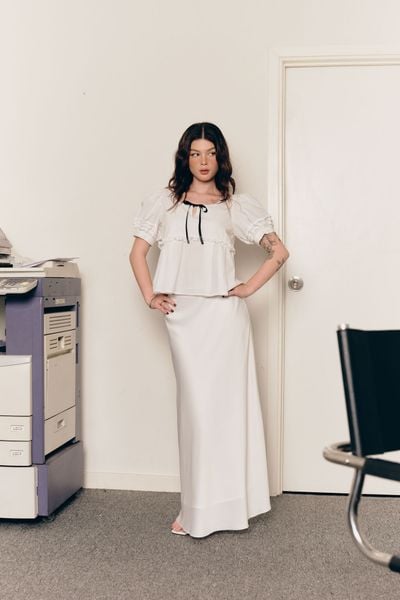  Váy lụa midi - S0279 