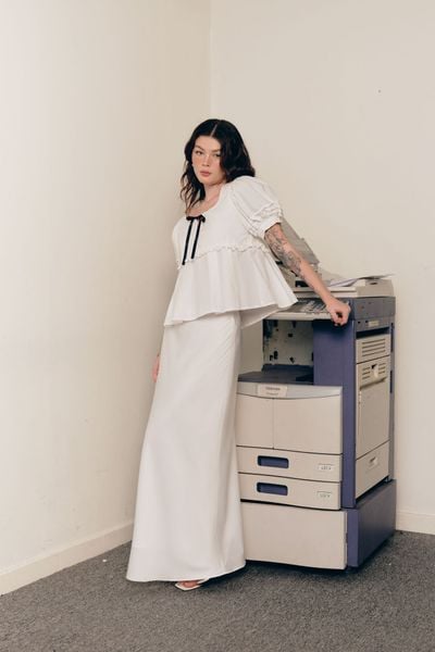  Váy lụa midi - S0279 