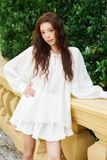  Áo dài tay cổ tròn - Trắng - T1094 