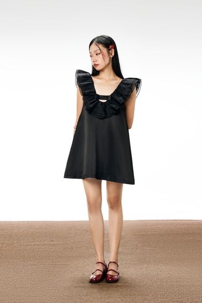  Đầm ngắn phối bèo - D0276 