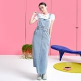  Yếm midi vải denim - Xanh dương nhạt - D0529 