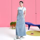  Yếm midi vải denim - Xanh dương nhạt - D0529 