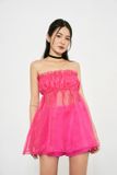  Áo dáng dài vải organza - T0569 