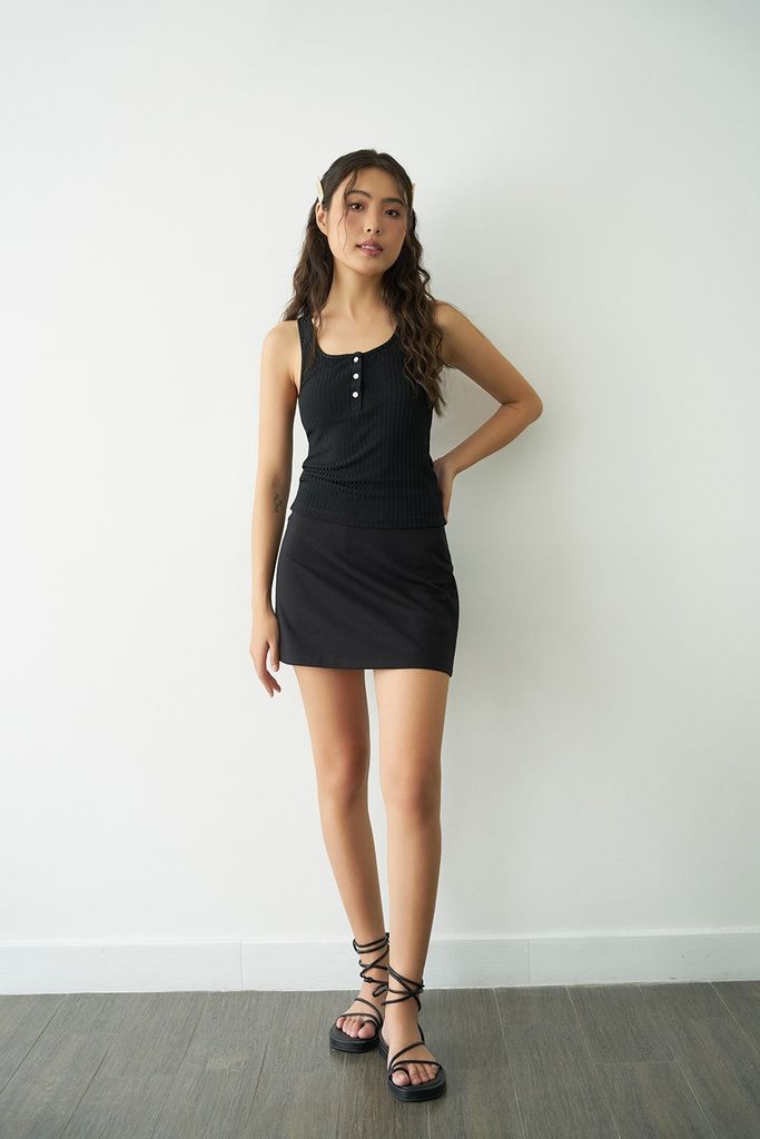 Set Áo Croptop  Chân Váy Maxi Xẻ Tà  Trắng