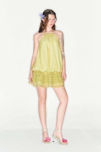  Đầm bí cổ yếm - D0591 