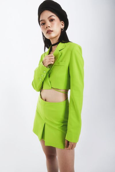  Áo vest dáng ngắn buộc dây - T0554 